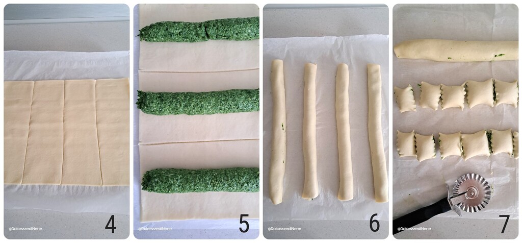 feuilletés à la ricotta et aux épinards