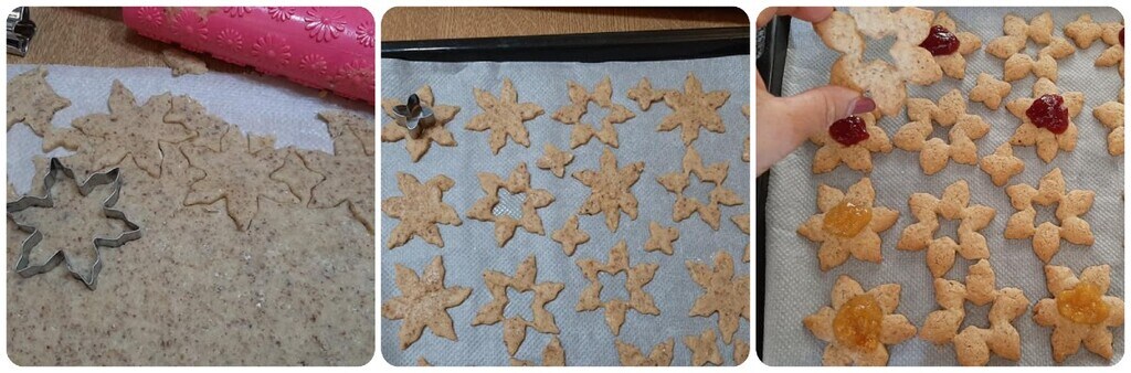 étoiles avec amandes