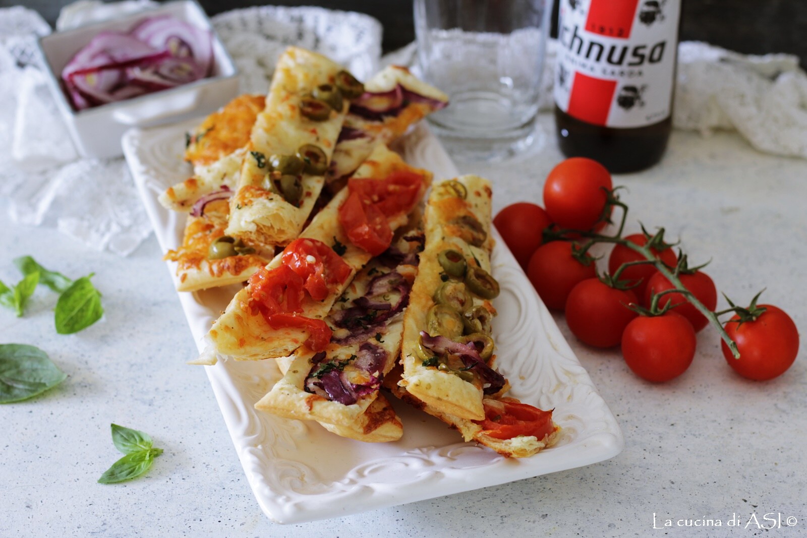 Langues de pâte feuilletée rapides et farcies, une entrée facile