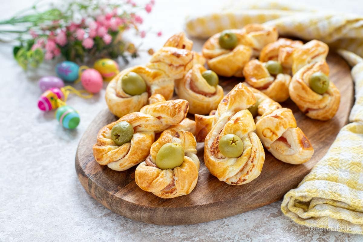 Lapins de pâte feuilletée salés
