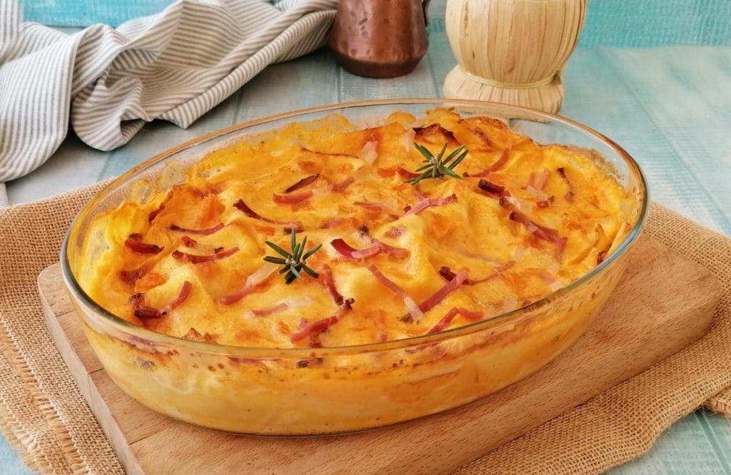 lasagnes à la courge et speck
