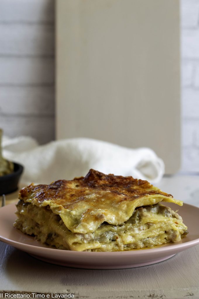 lasagnes aux artichauts et robiola