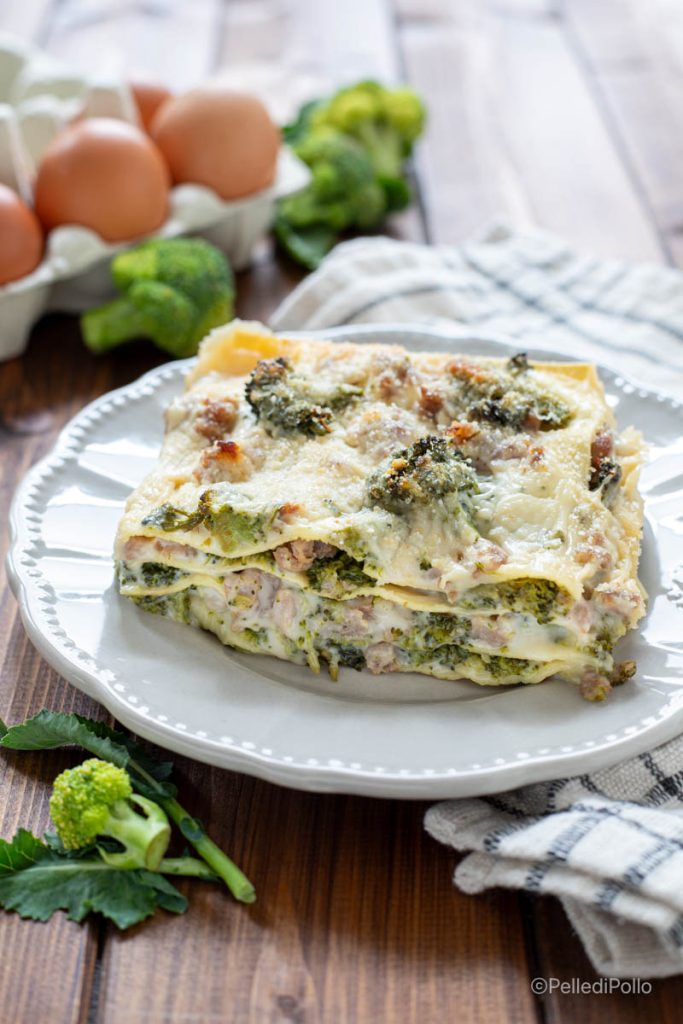 lasagnes saucisse et brocolis