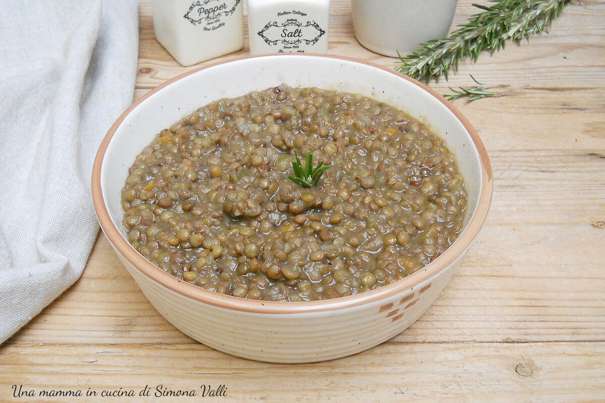 Lentilles mijotées