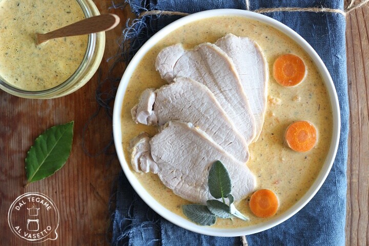 Rôti de longe de porc au lait en cuisson sous vide