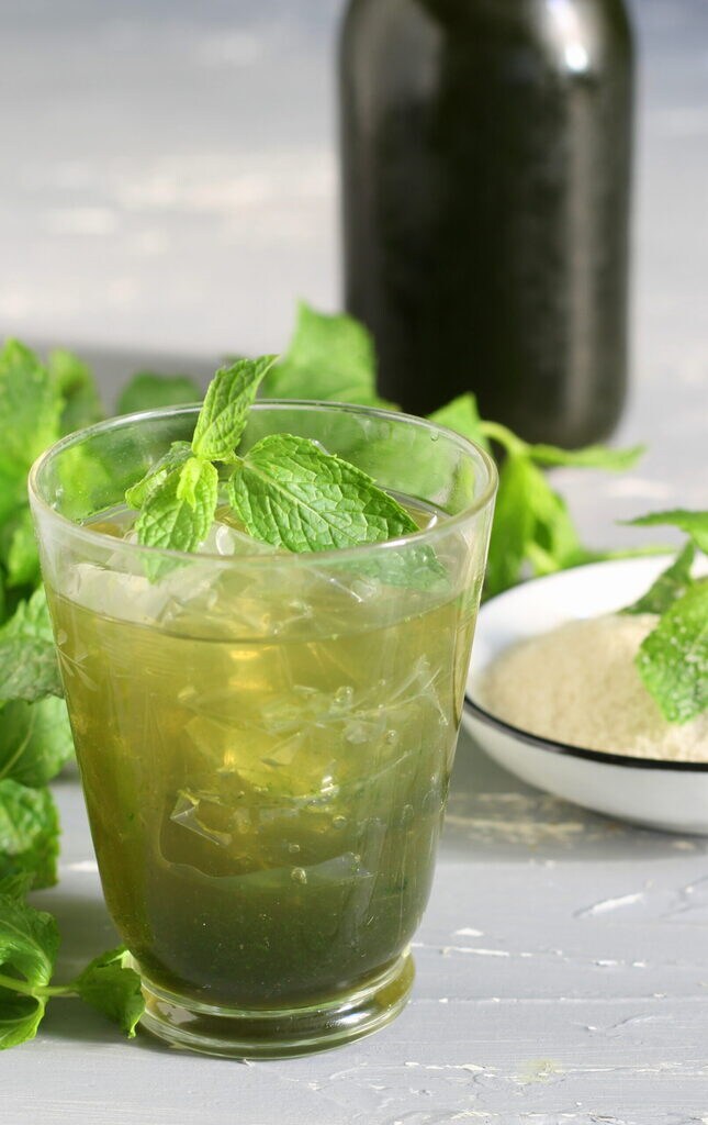 Sirop de menthe fraîche