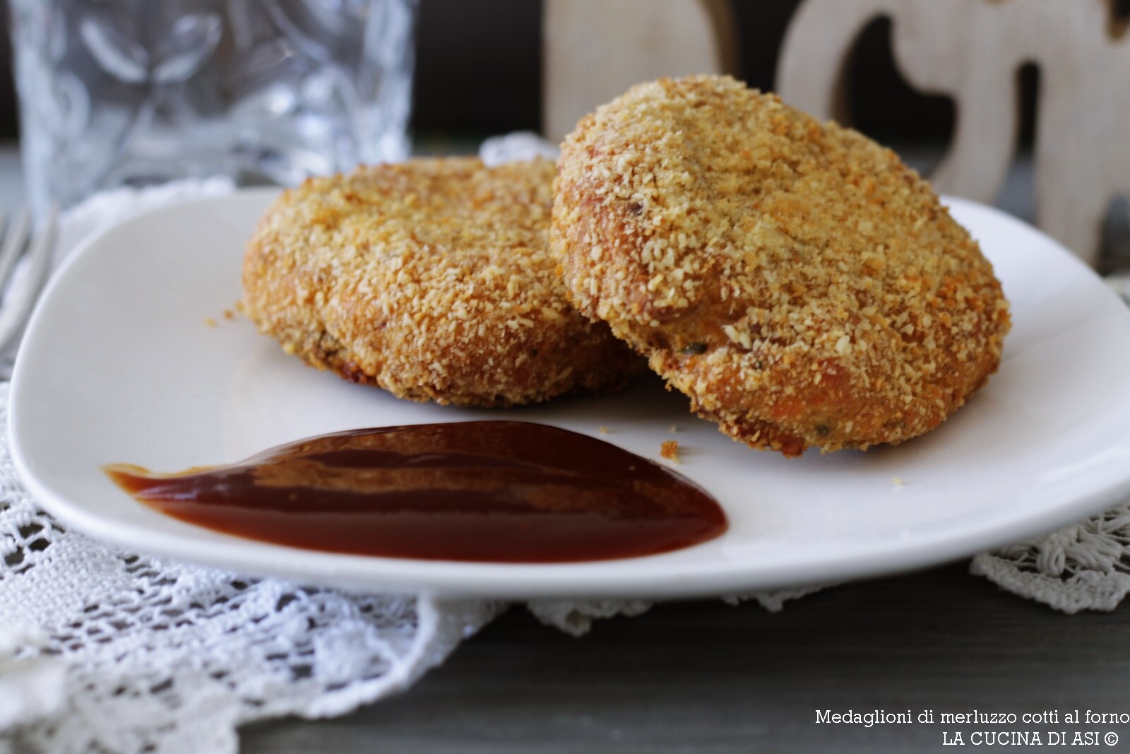 MÉDAILLONS de cabillaud cuits au four