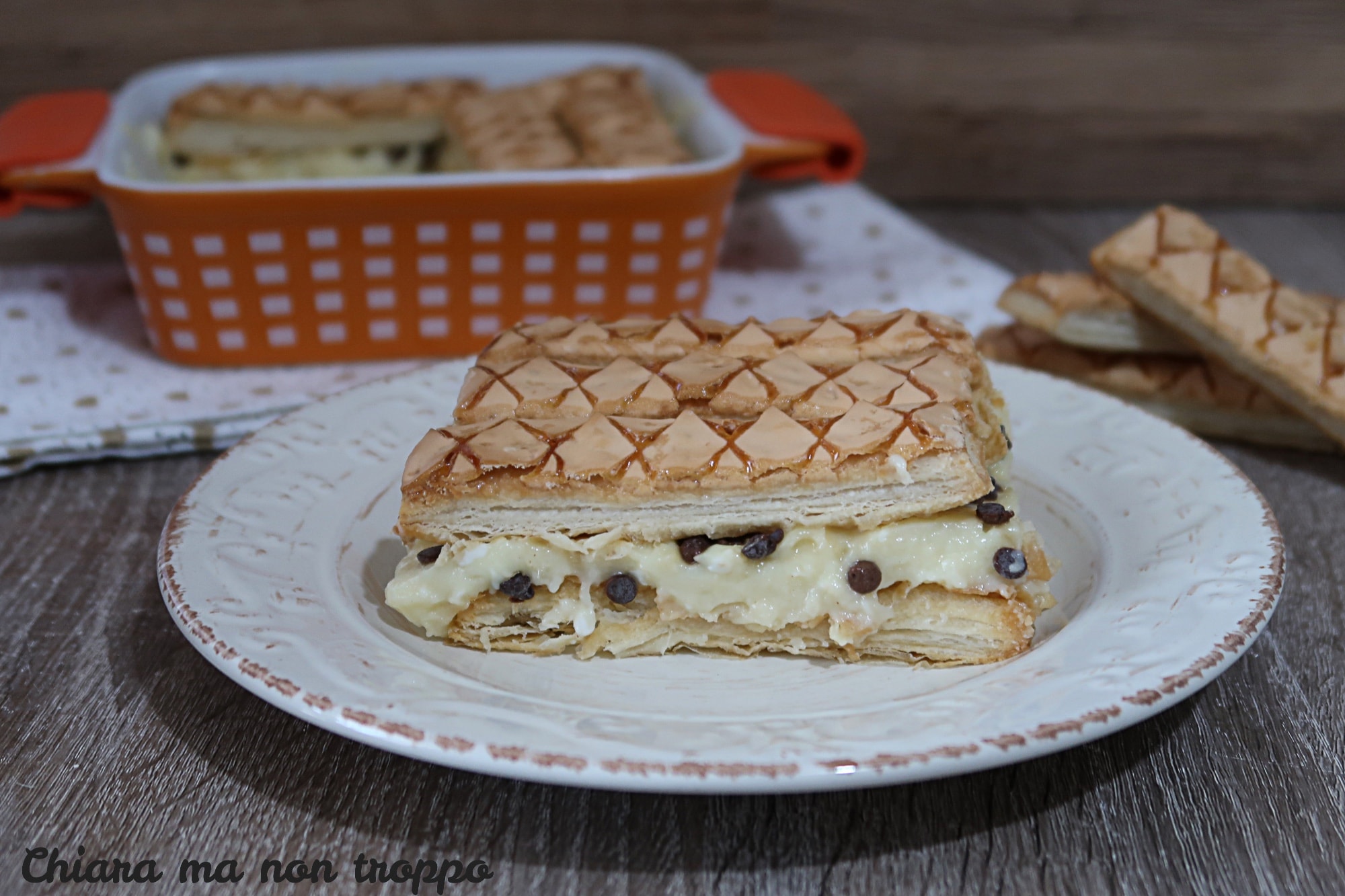 Mille-feuille facile et rapide sans cuisson