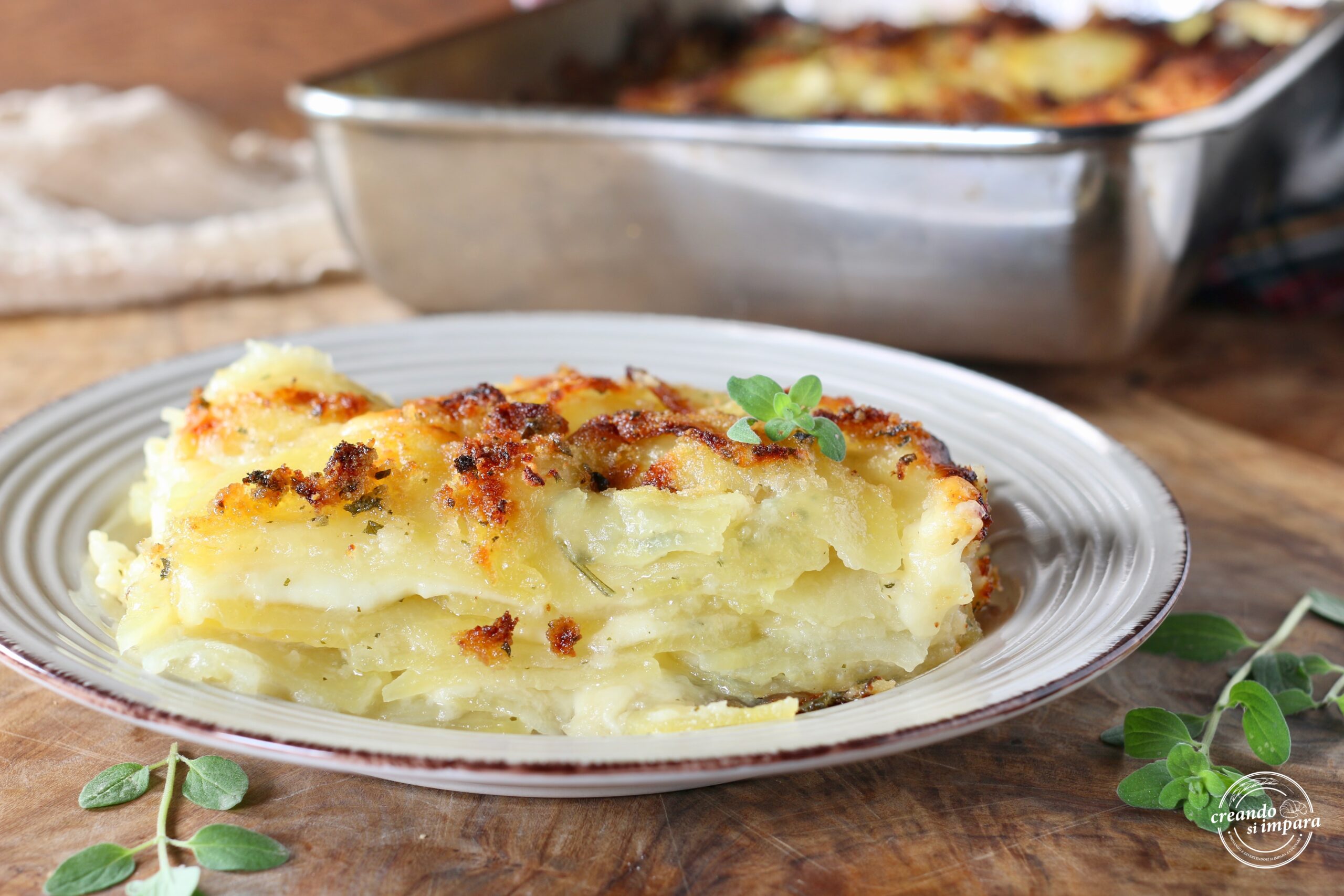 Millefeuille de pommes de terre et fromage