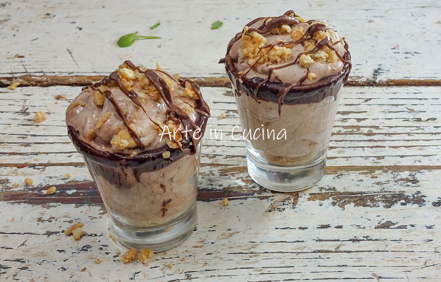 MINI SBRICIOLÉES au CHOCOLAT, dessert froid à la cuillère