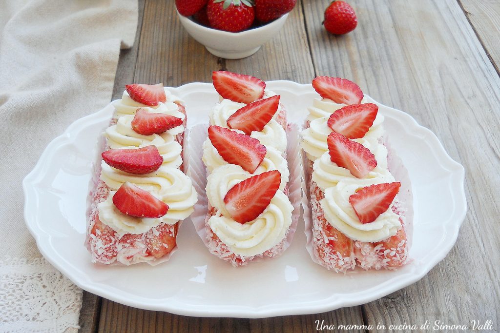 mini tiramisù aux fraises oriz