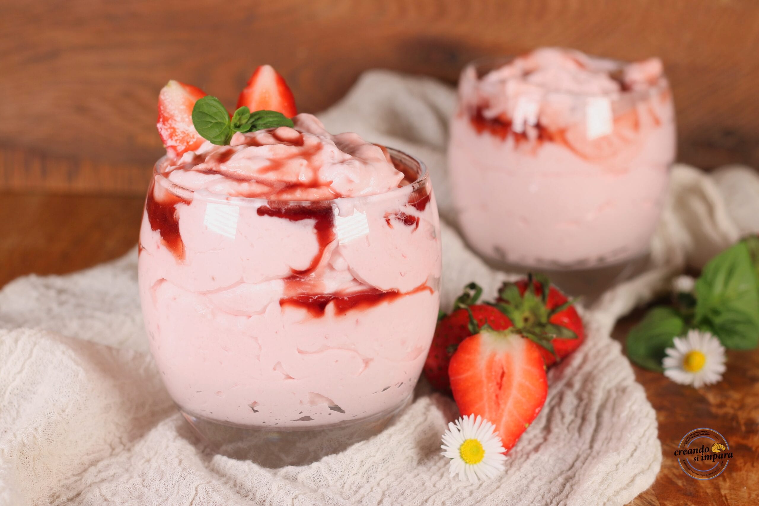 Mousse aux fraises