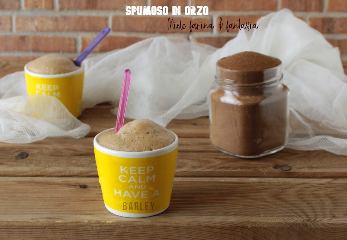 Mousse sucrée à l’orge soluble