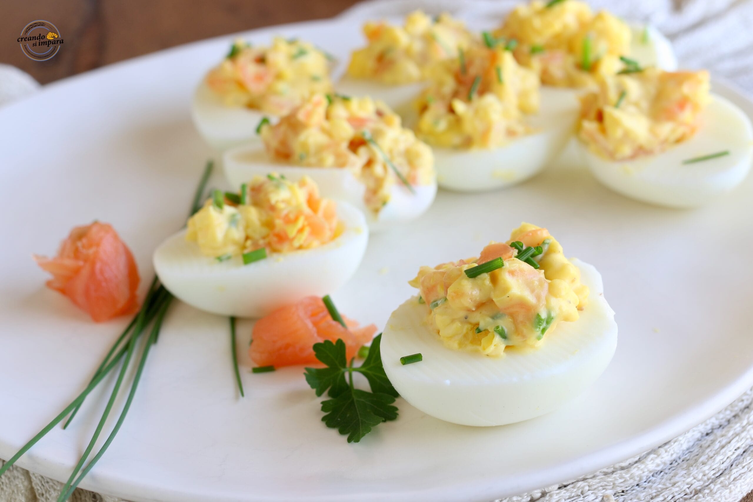Œufs farcis au saumon