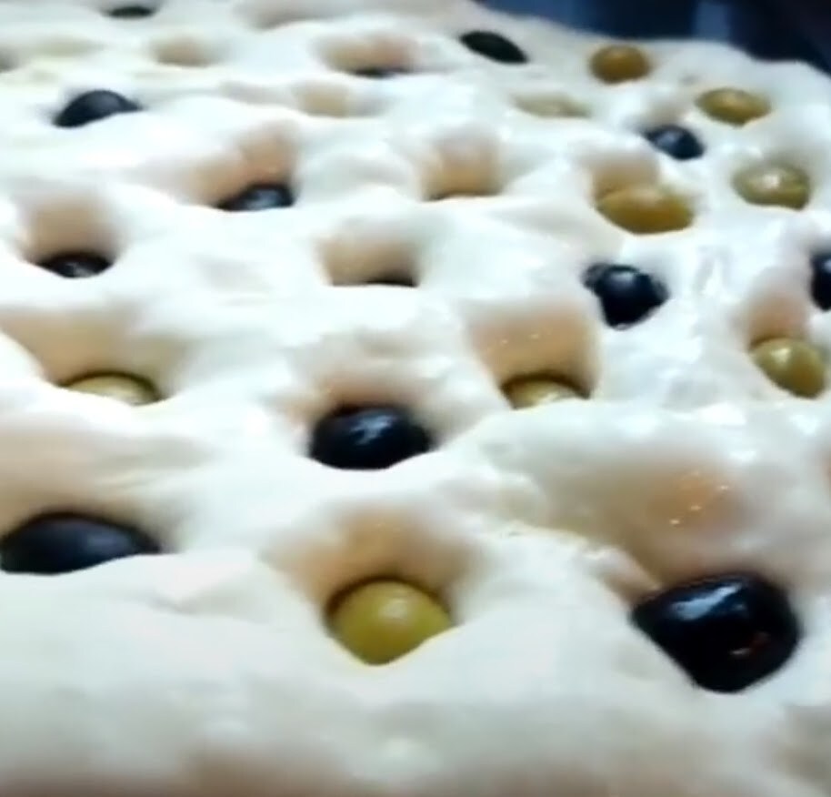 Focaccia aux olives