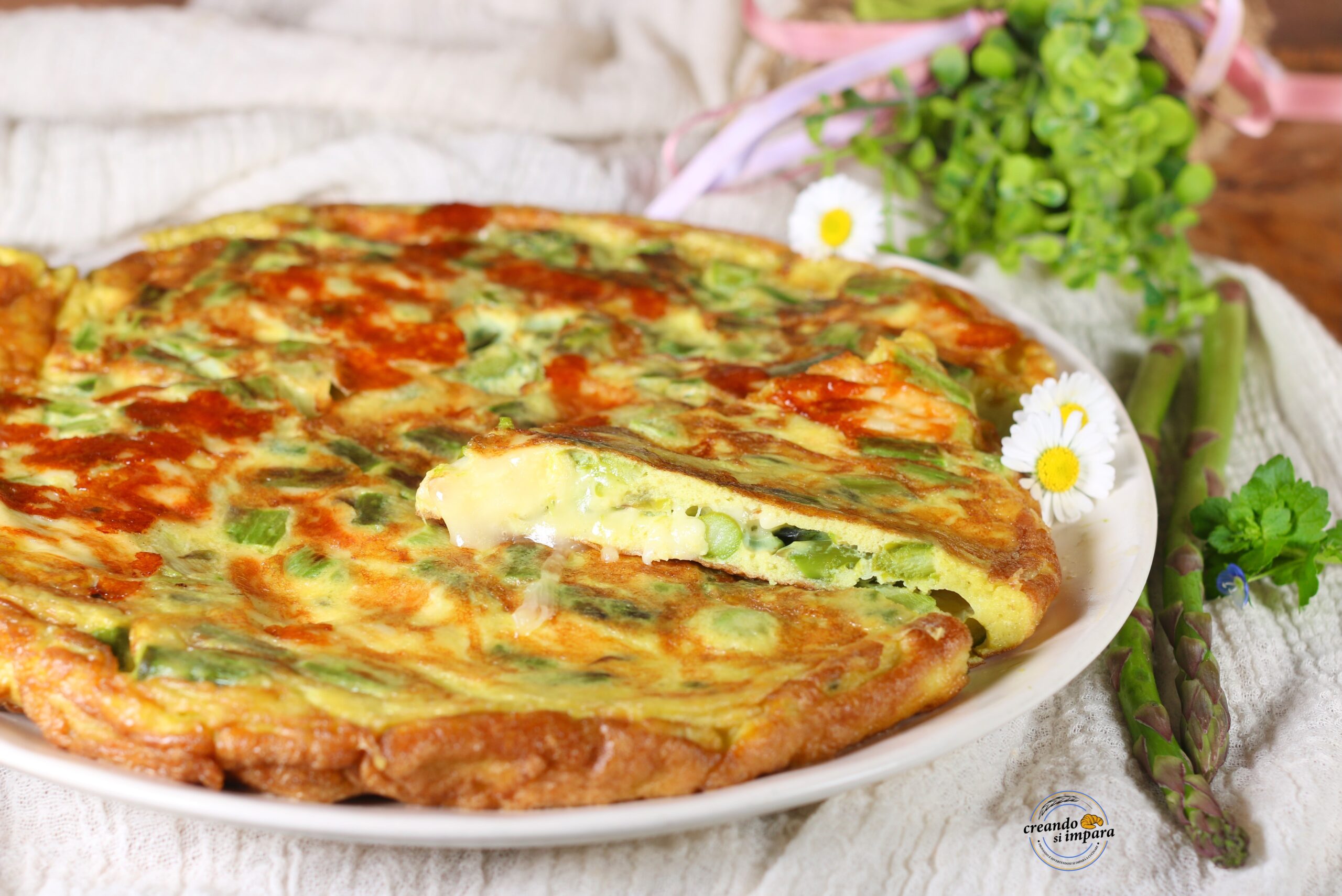 Omelette aux asperges