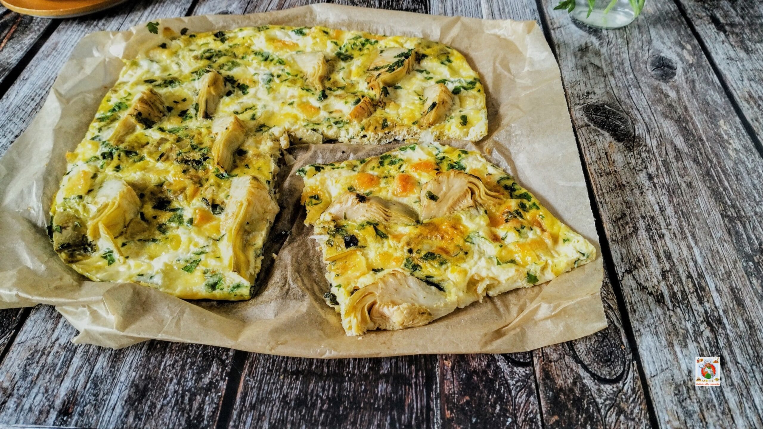 Omelette d’artichauts et provola au four : un deuxième plat savoureux, crémeux et avec une cuisson légère