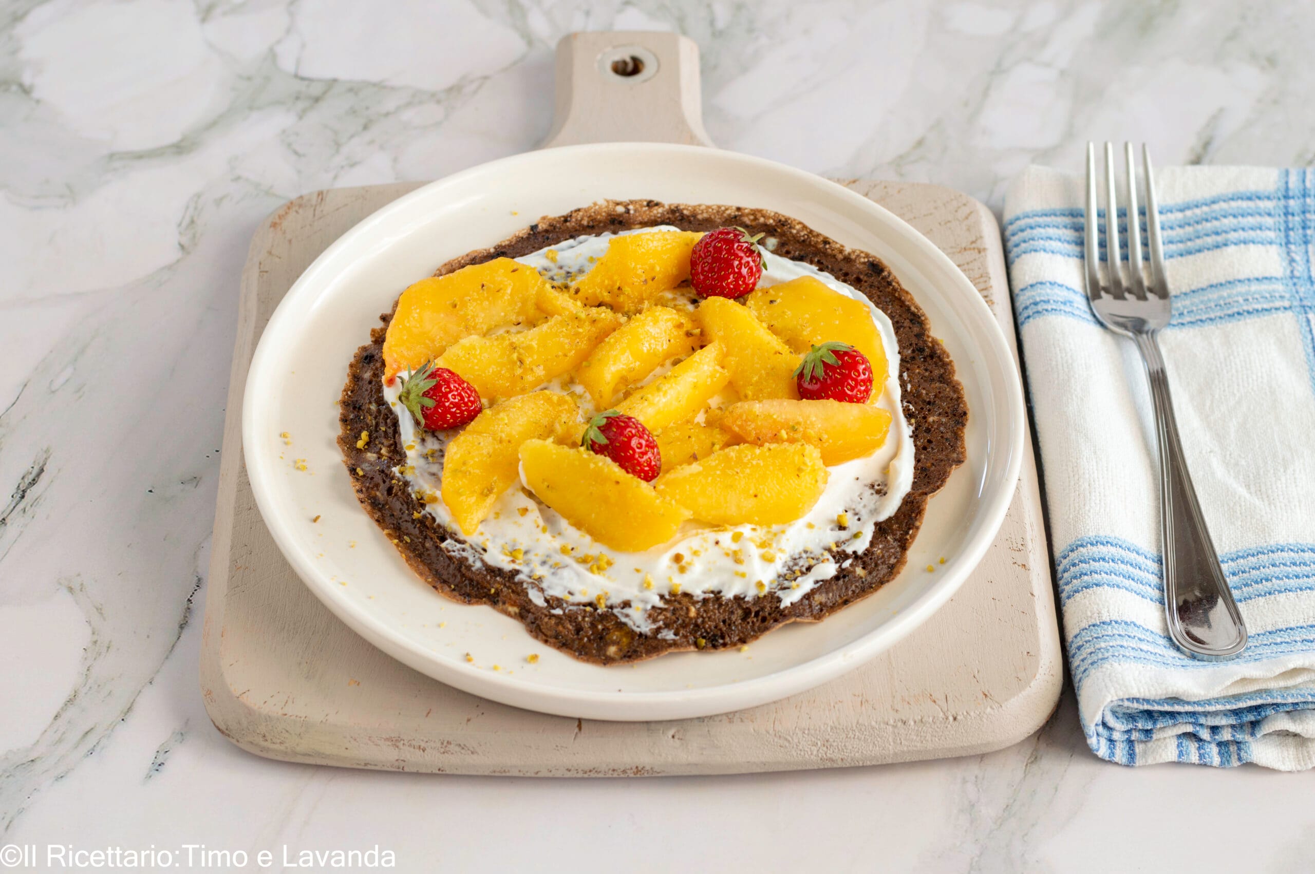 Omelette sucrée au cacao