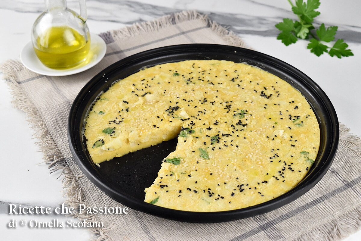 Omelette végétalienne au micro-ondes