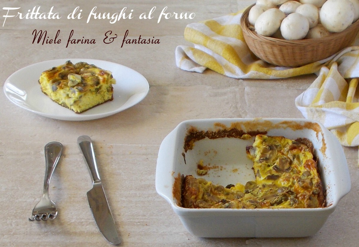 Omelette aux champignons au four