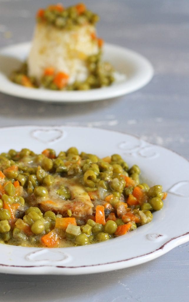 Osso buco avec petits pois en cocotte-minute