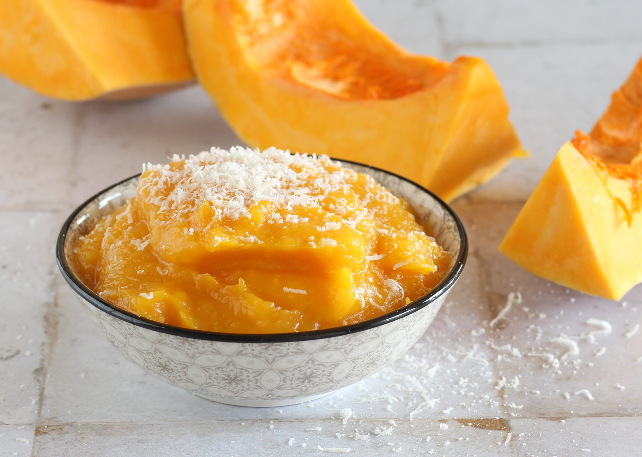 Purée de potiron au four