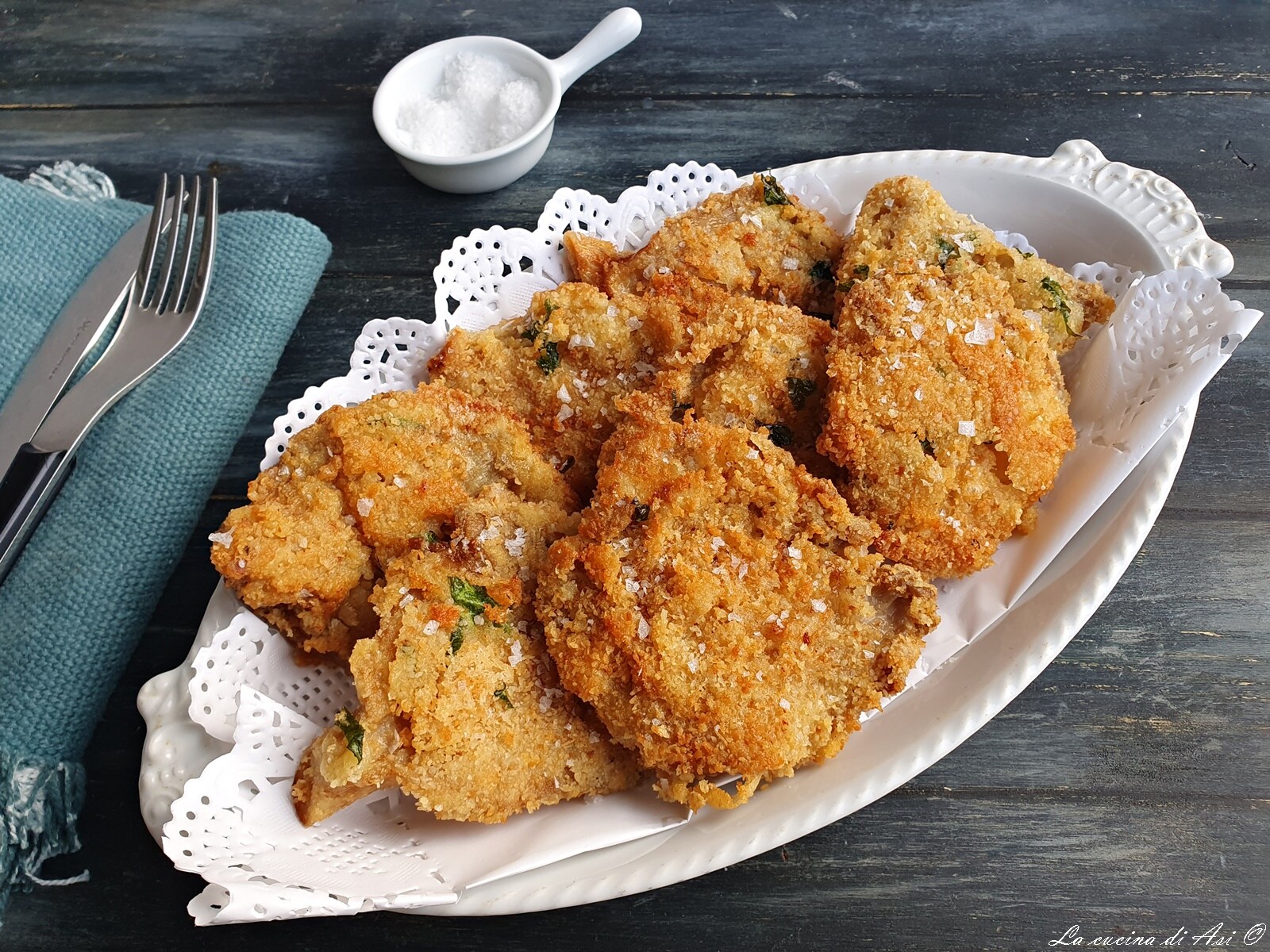 PLEUROTUS PANÉS ET FRITS À LA POÊLE