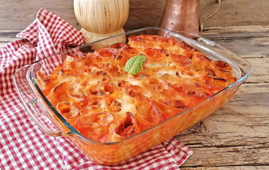 paccheri farcis champignons et ricotta