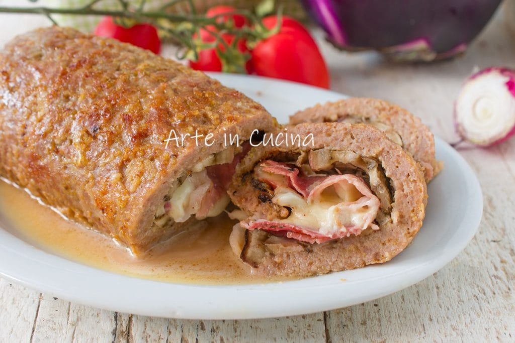 PAIN DE VIANDE aux AUBERGINES et speck