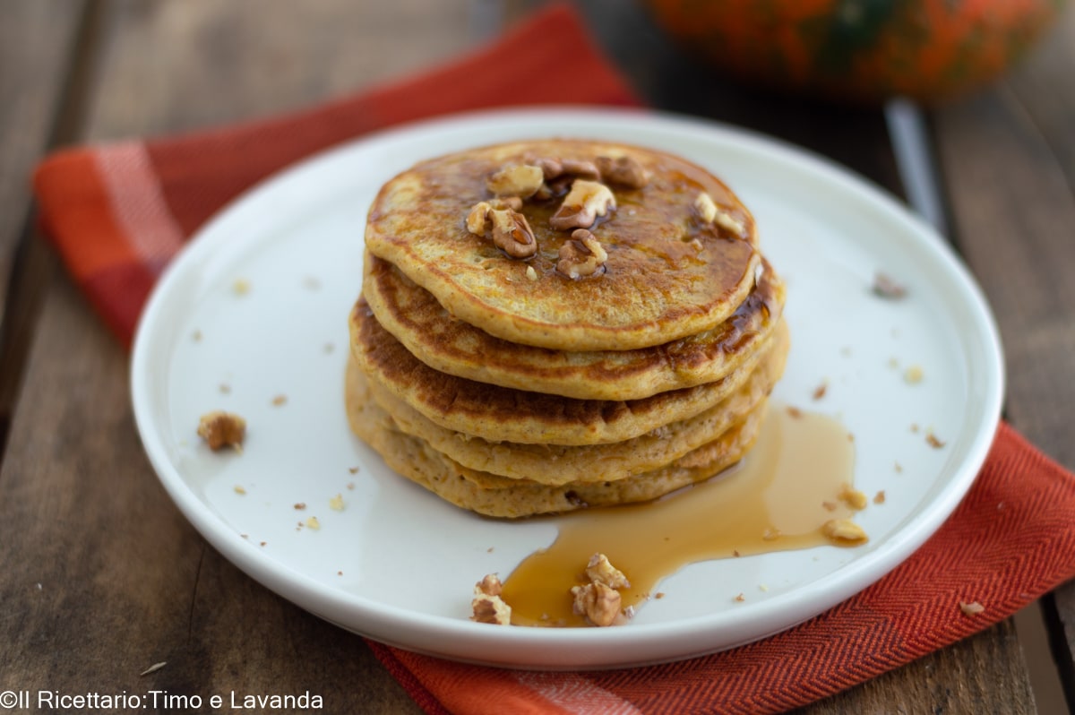 Pancakes à la citrouille sans sucre