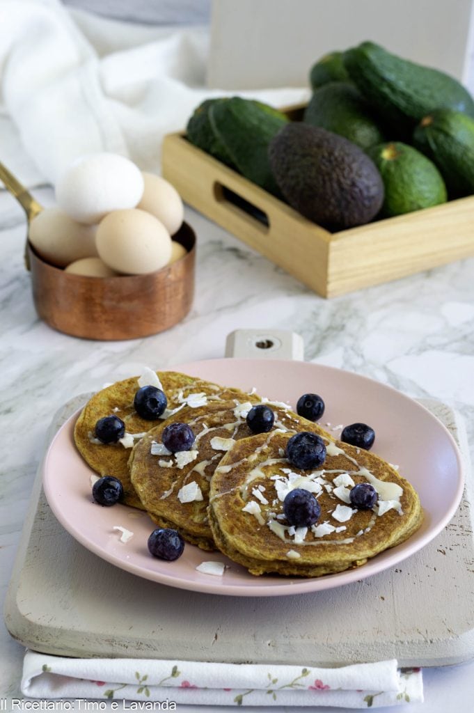 pancakes à l'avocat