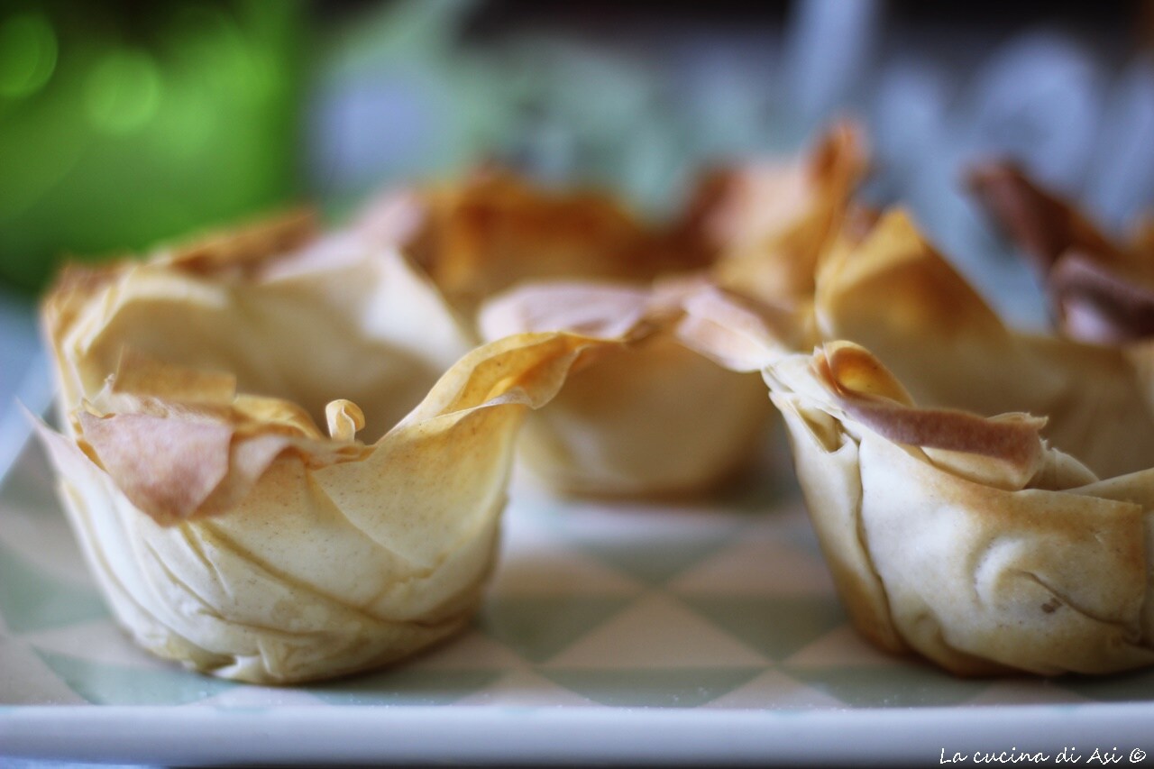 Paniers de pâte filo pour l’apéritif