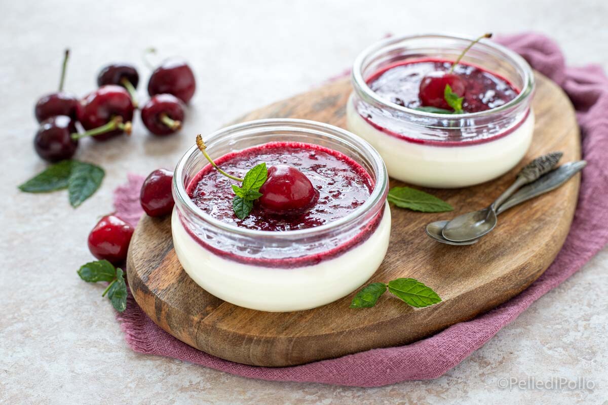 Panna cotta aux cerises