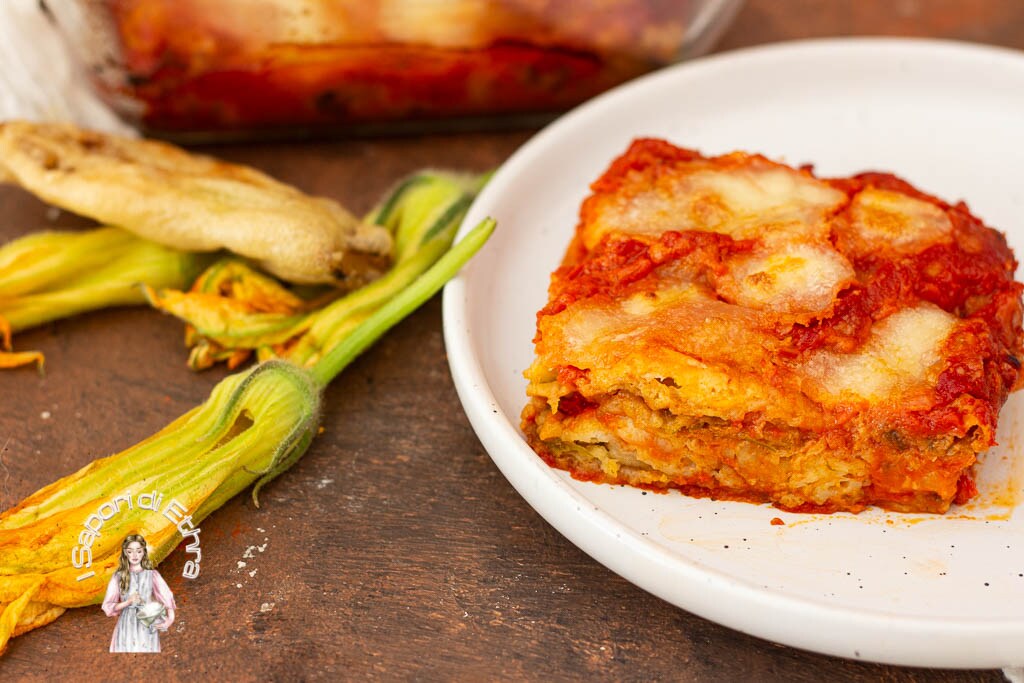 Parmigiana de fleurs de courgette