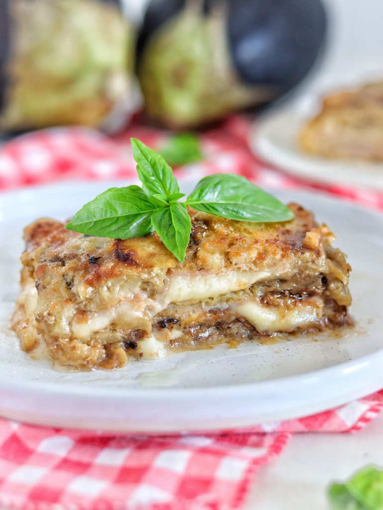 parmigiana d'aubergines blanche