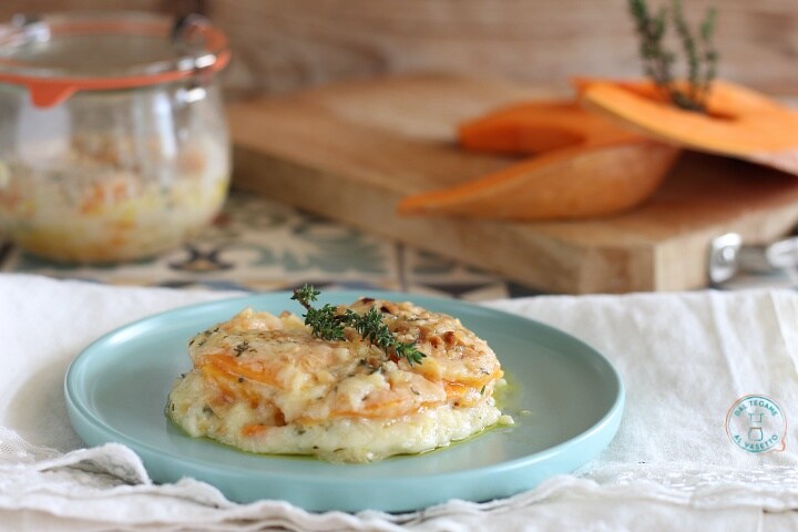 Parmigiana de potiron en cuisson en bocaux