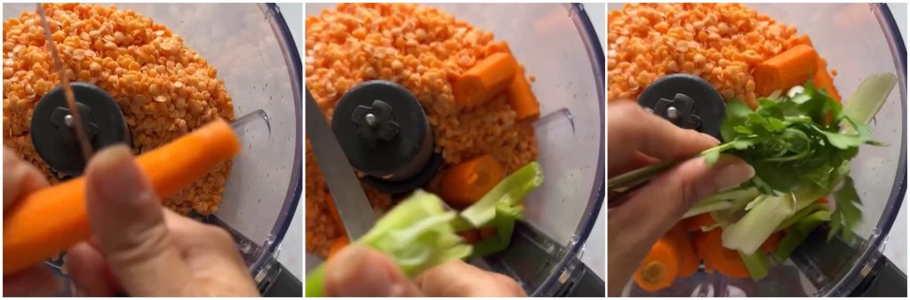 Boulettes de lentilles corail au micro-ondes