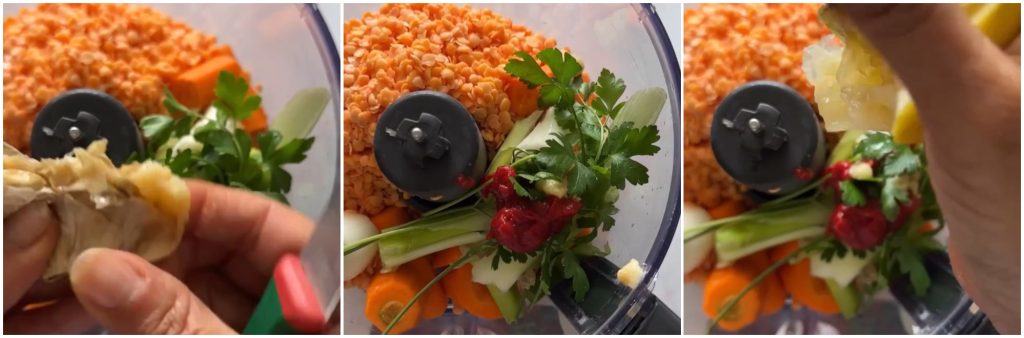 Boulettes de lentilles corail au micro-ondes