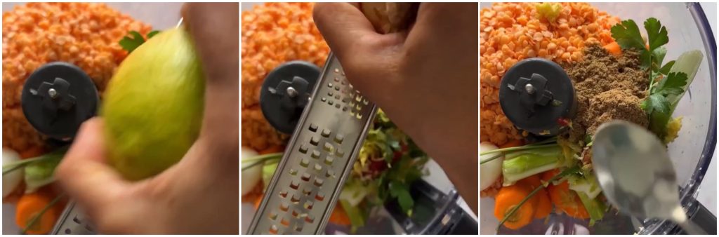 Boulettes de lentilles corail au micro-ondes
