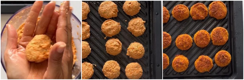 Boulettes de lentilles corail au micro-ondes