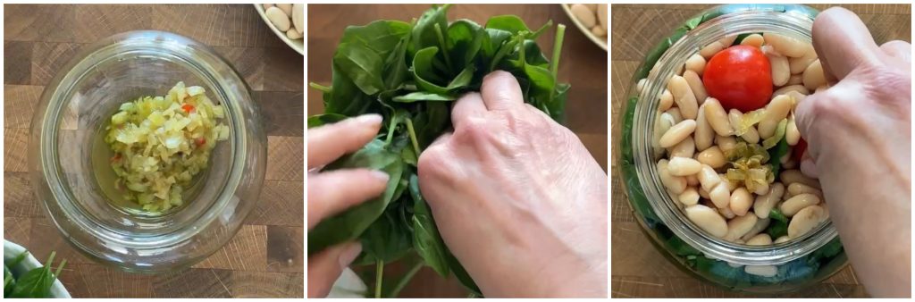 Soupe de haricots cannellini et épinards en cuisson sous vide