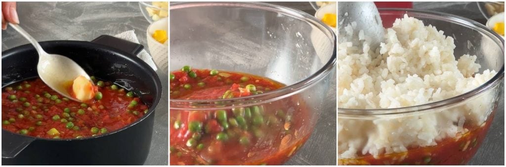Timbale de riz à la tomate au micro-ondes