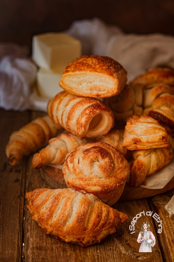 Pâte feuilletée rapide de différentes formes
