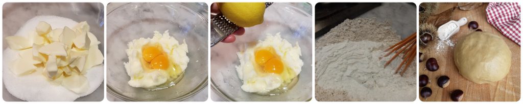pâte sablée avec farine de châtaignes