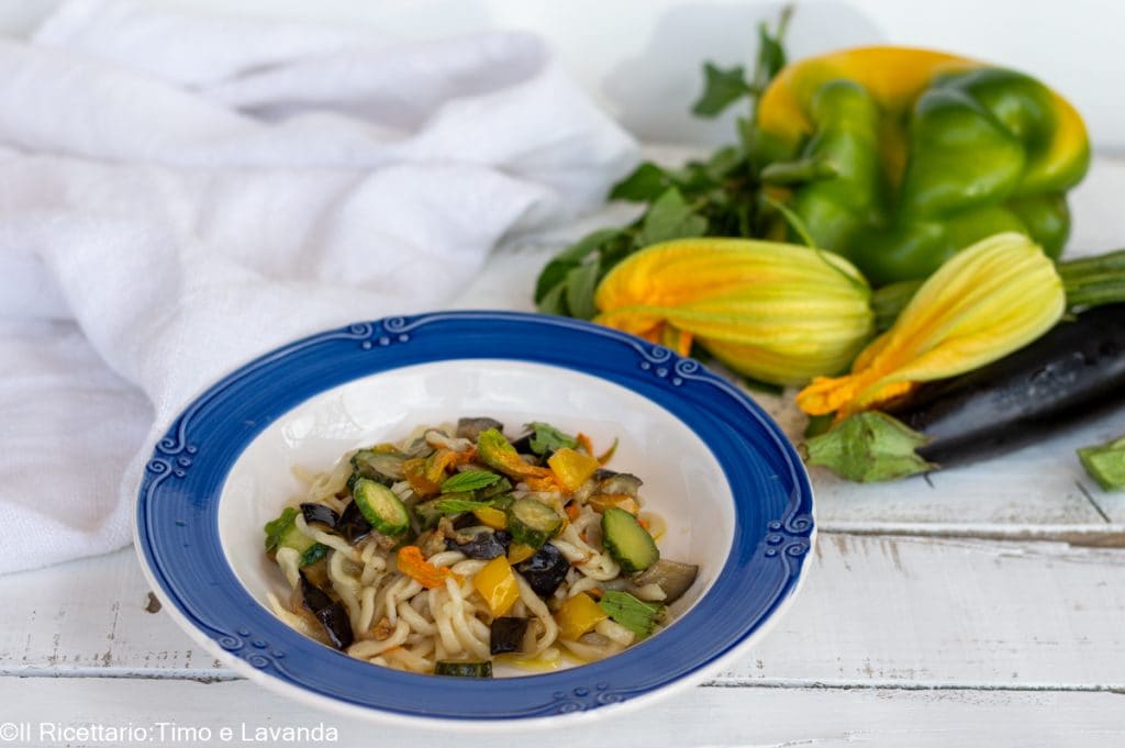 pâtes à la jardinière