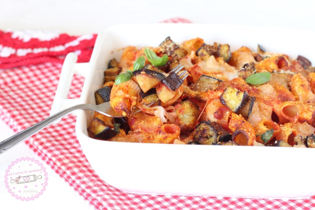 pâtes au four avec aubergines