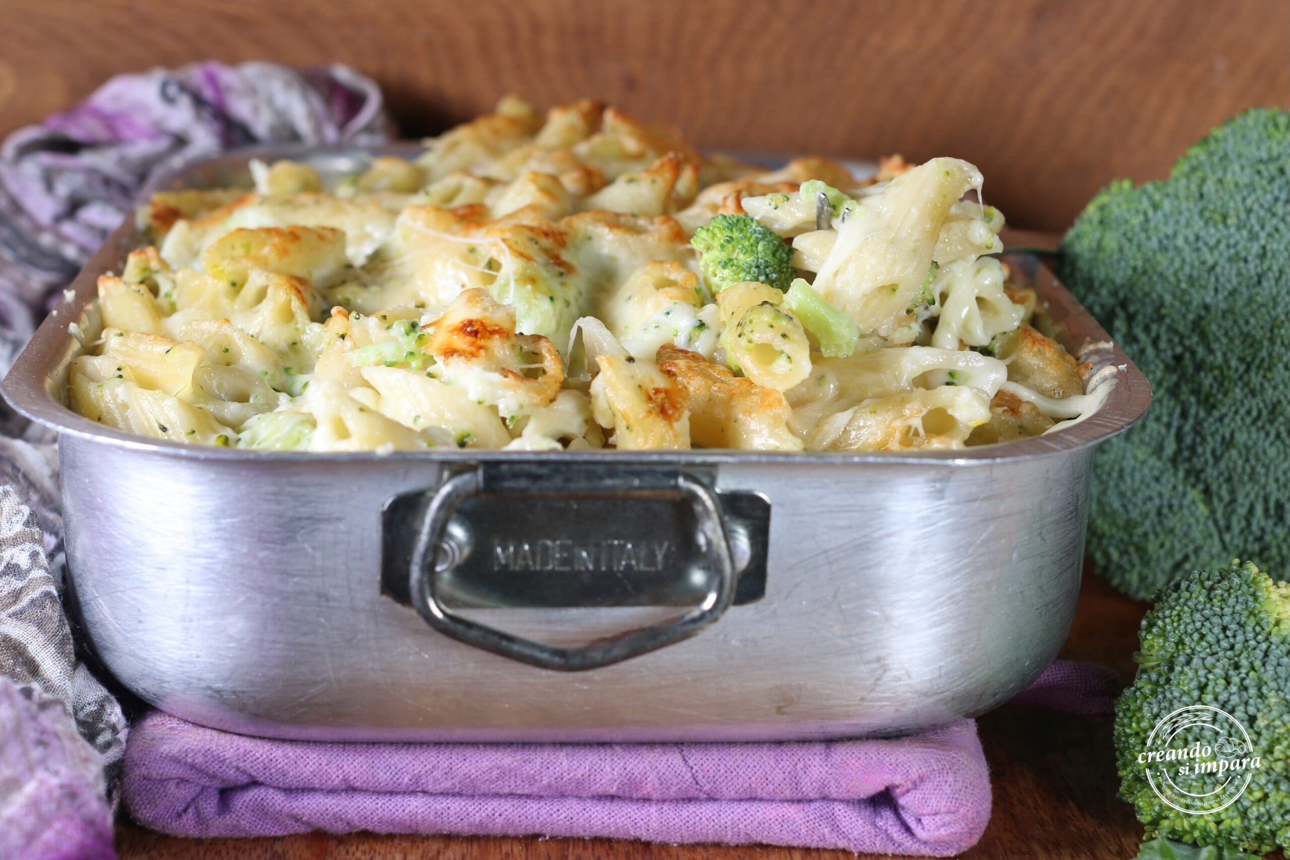 Pâtes au four avec brocoli