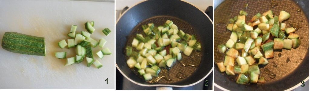 pesto de courgettes et amandes crémeux avec courgettes cuites 1 faire dorer les courgettes