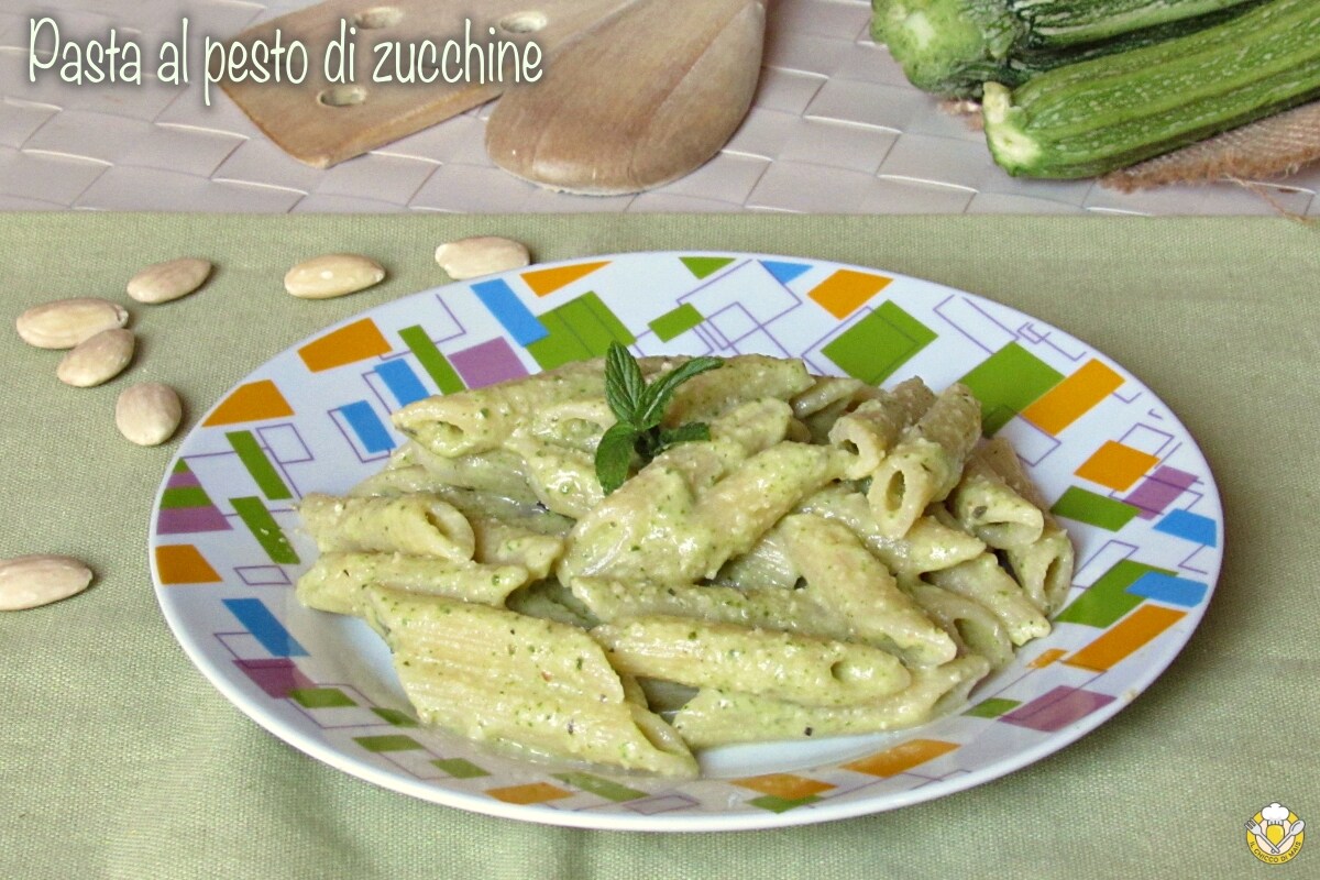 Pâtes au pesto de courgettes