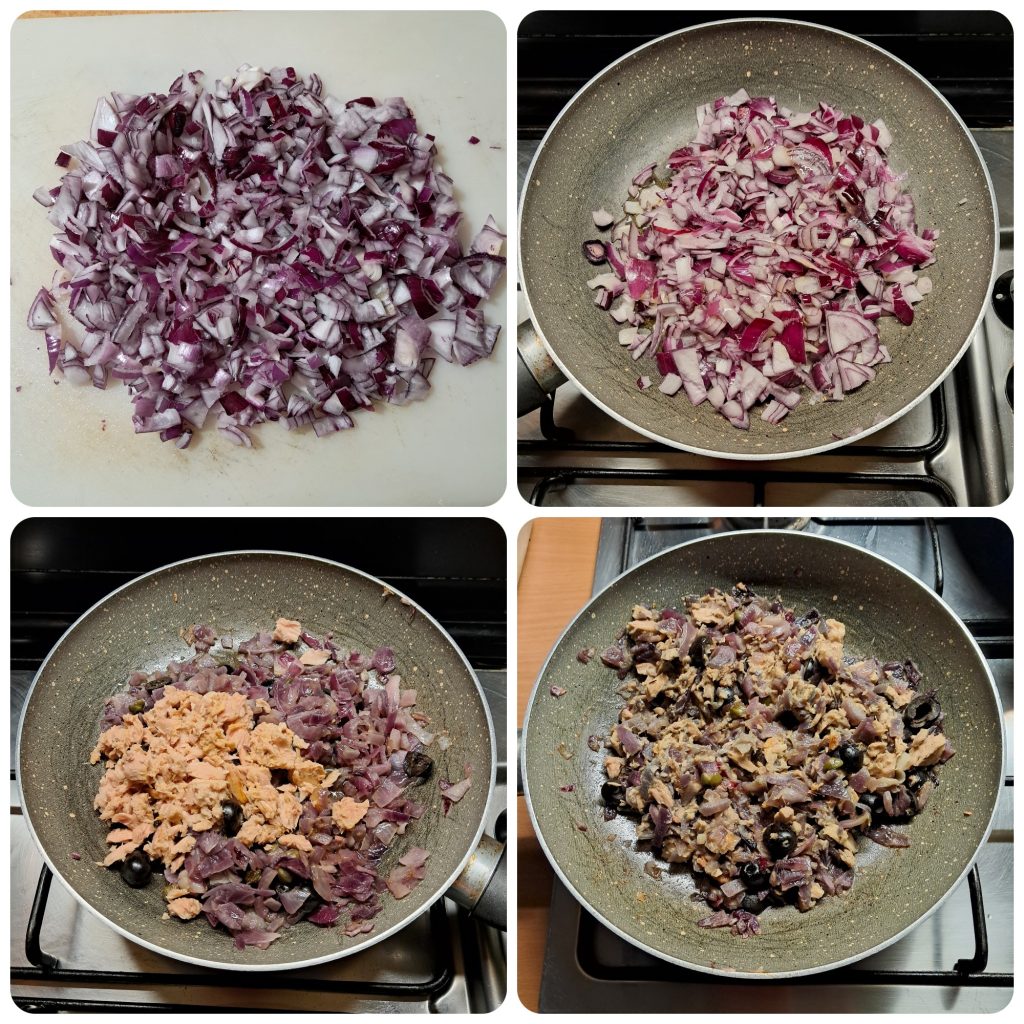 Pâtes au thon et aux oignons